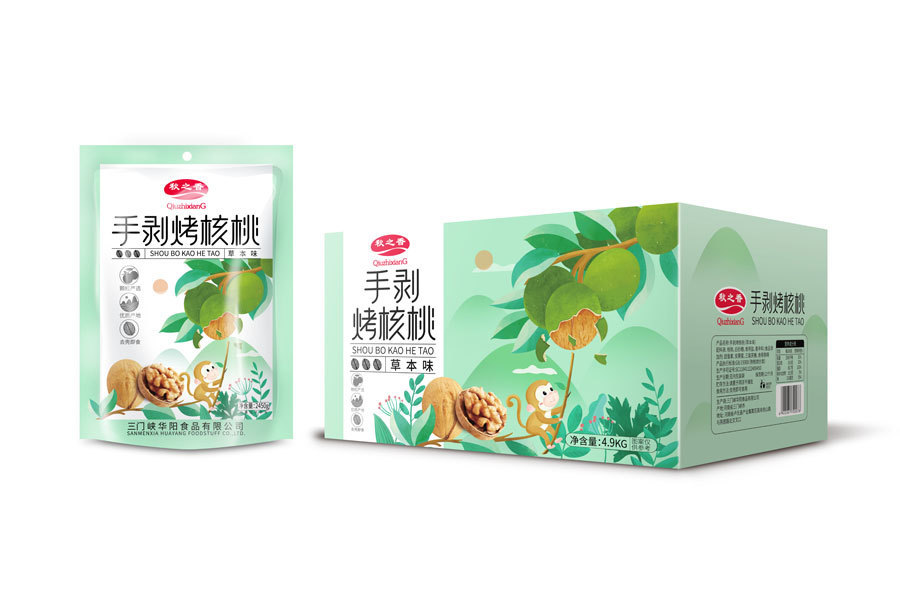 手剥烤核桃4.9kg（草本味）