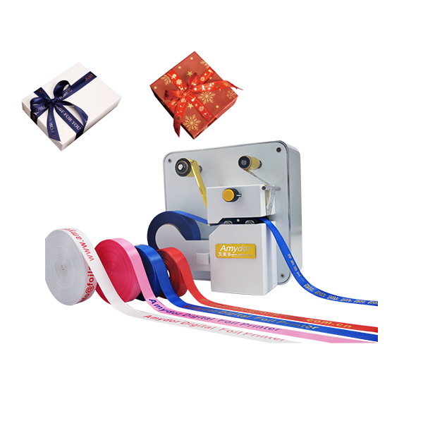 Gift Wrapping Ribbon Hot Foil Stamping Printing Machine Amydor AMD320