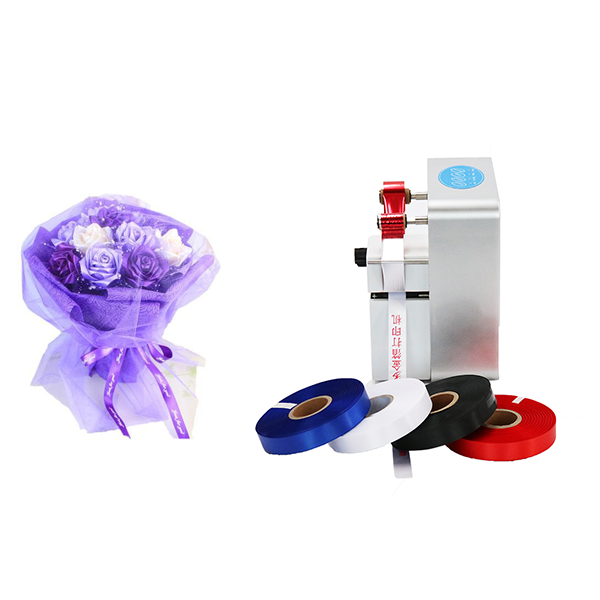 AMD320 Florist Ribbon Hot Foil Printer Flower Shop Using  Flower Wrapping Ribbon Printing