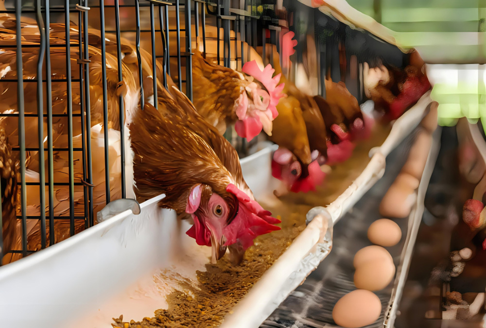 The amount of ferrous fumarate added to laying hen feed - the effect of ferrous fumarate on laying hens - organic iron complexed with fumaric acid