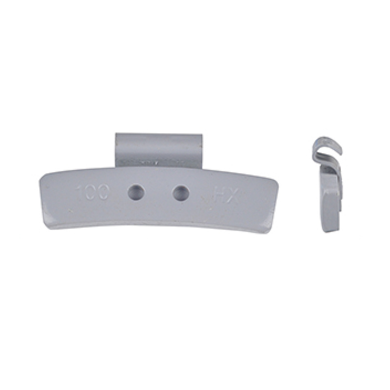 Zinc clip-on weights for passenger vehicles
