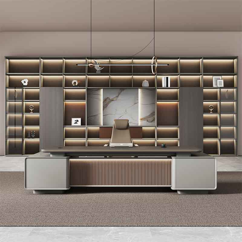 CEO Boss Executive Desk Space Solution Luxury Office Furniture—ZY05