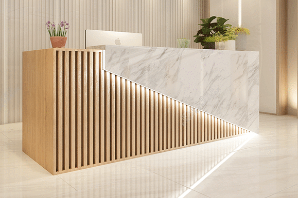 What are the functions of the reception desk