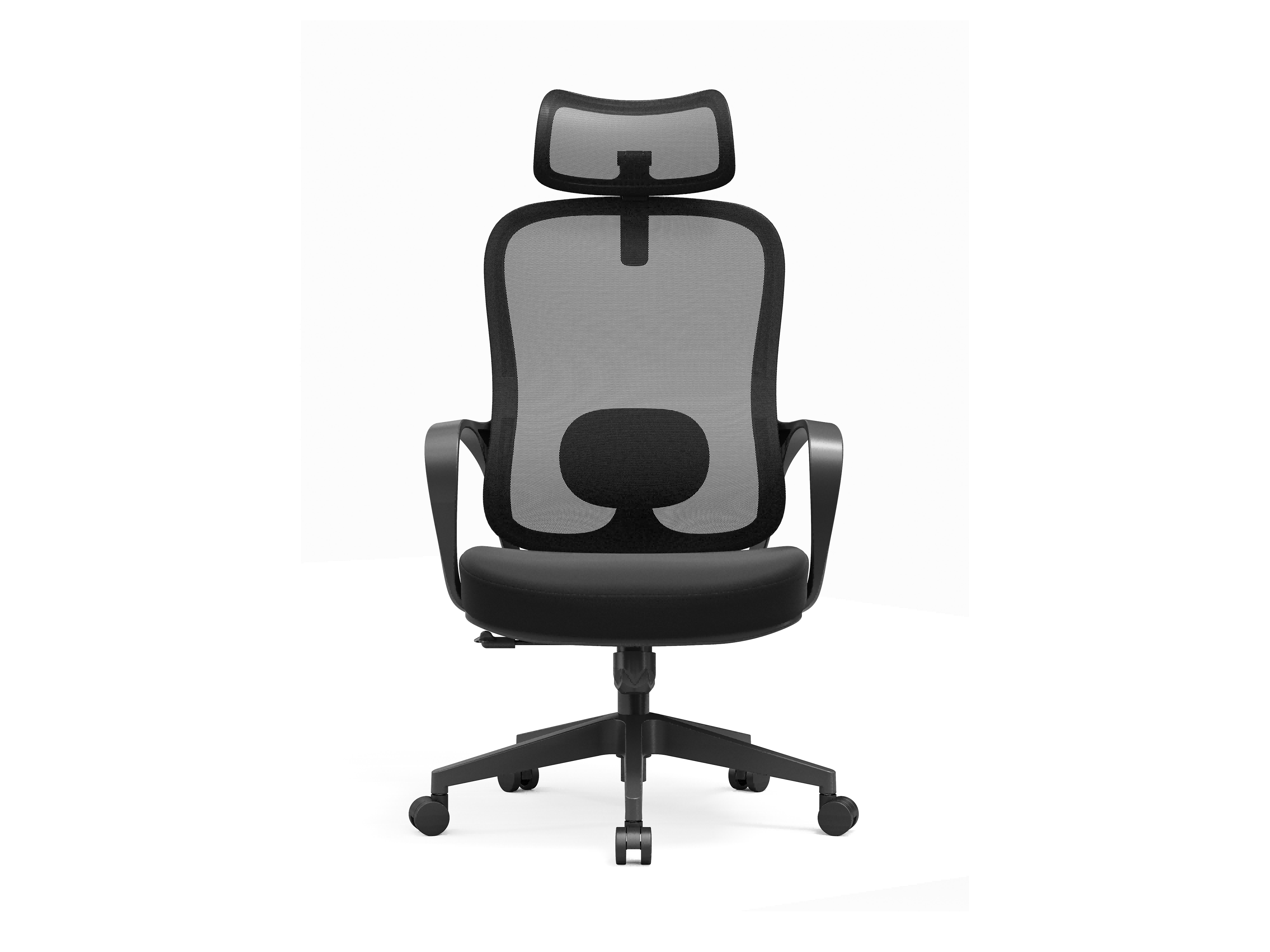 Durable high-back office chairs, manager chairs, and executive chairs—ergonomically designed for office meetings and home use-A861-Black