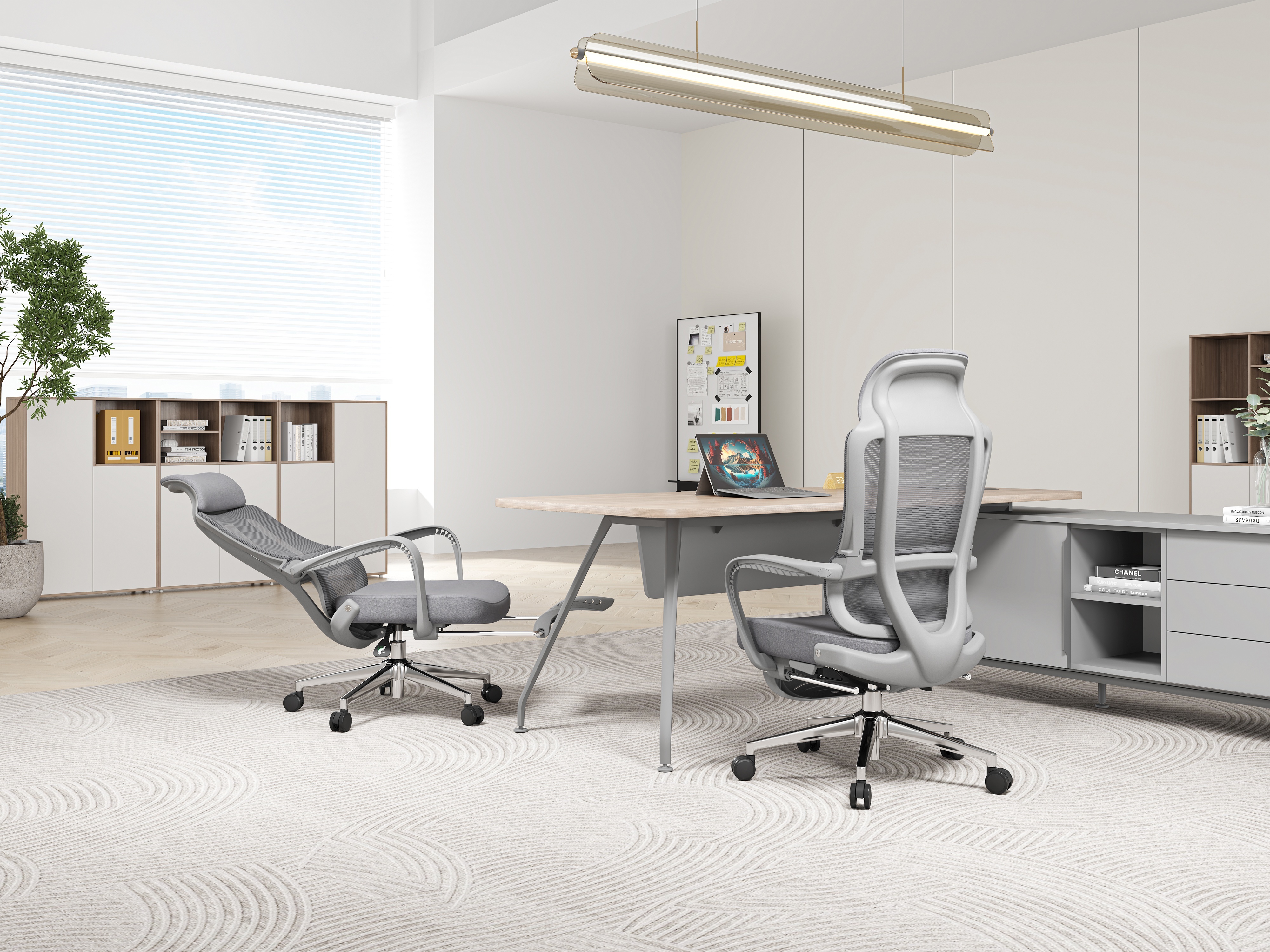 Adjustable ergonomic chair—K266Grey