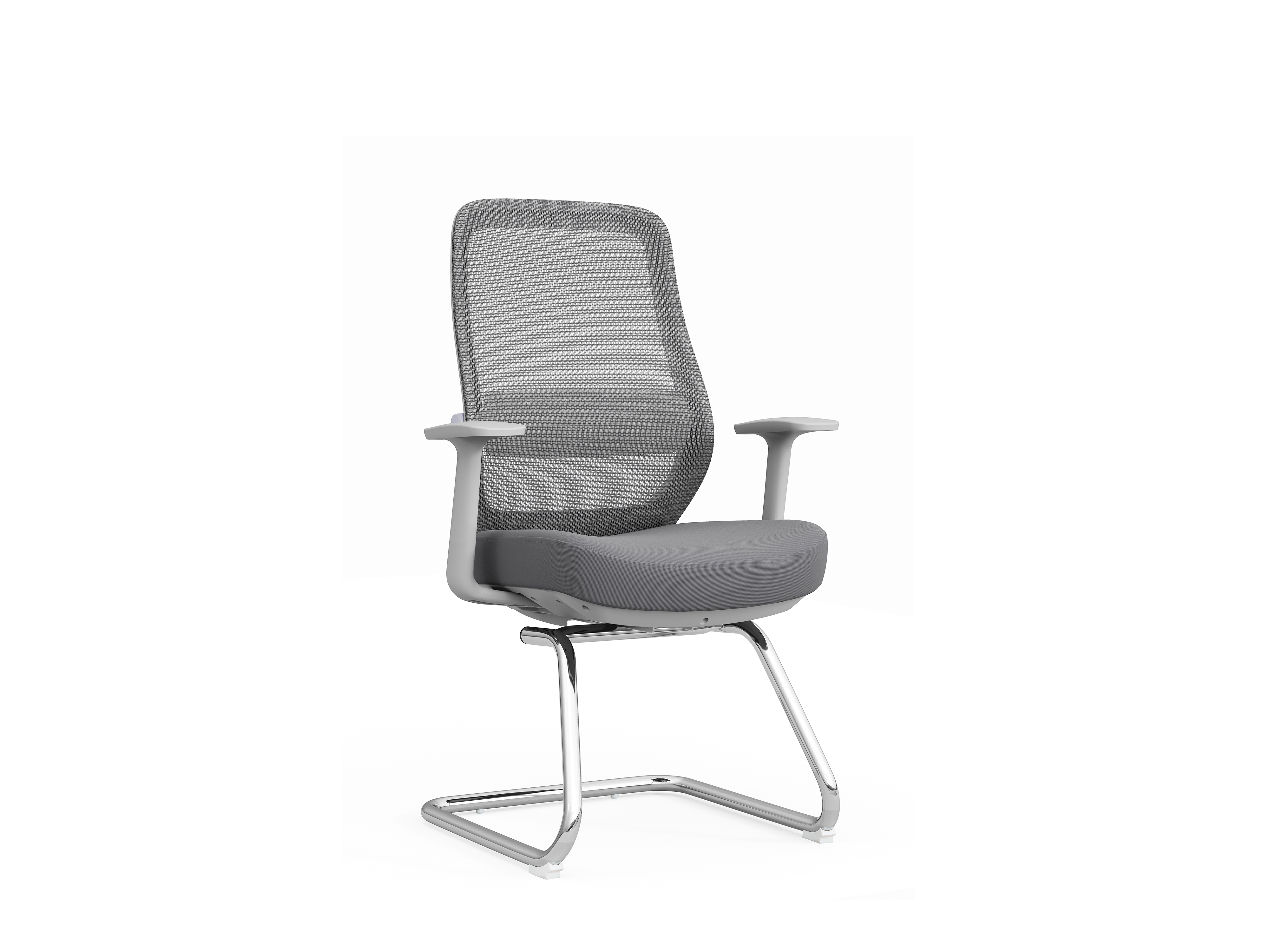 Ergonomic Desk Chair Mesh Computer Chair with Armrests Comfortable Work Chair with Lumbar Support-D805-Grey