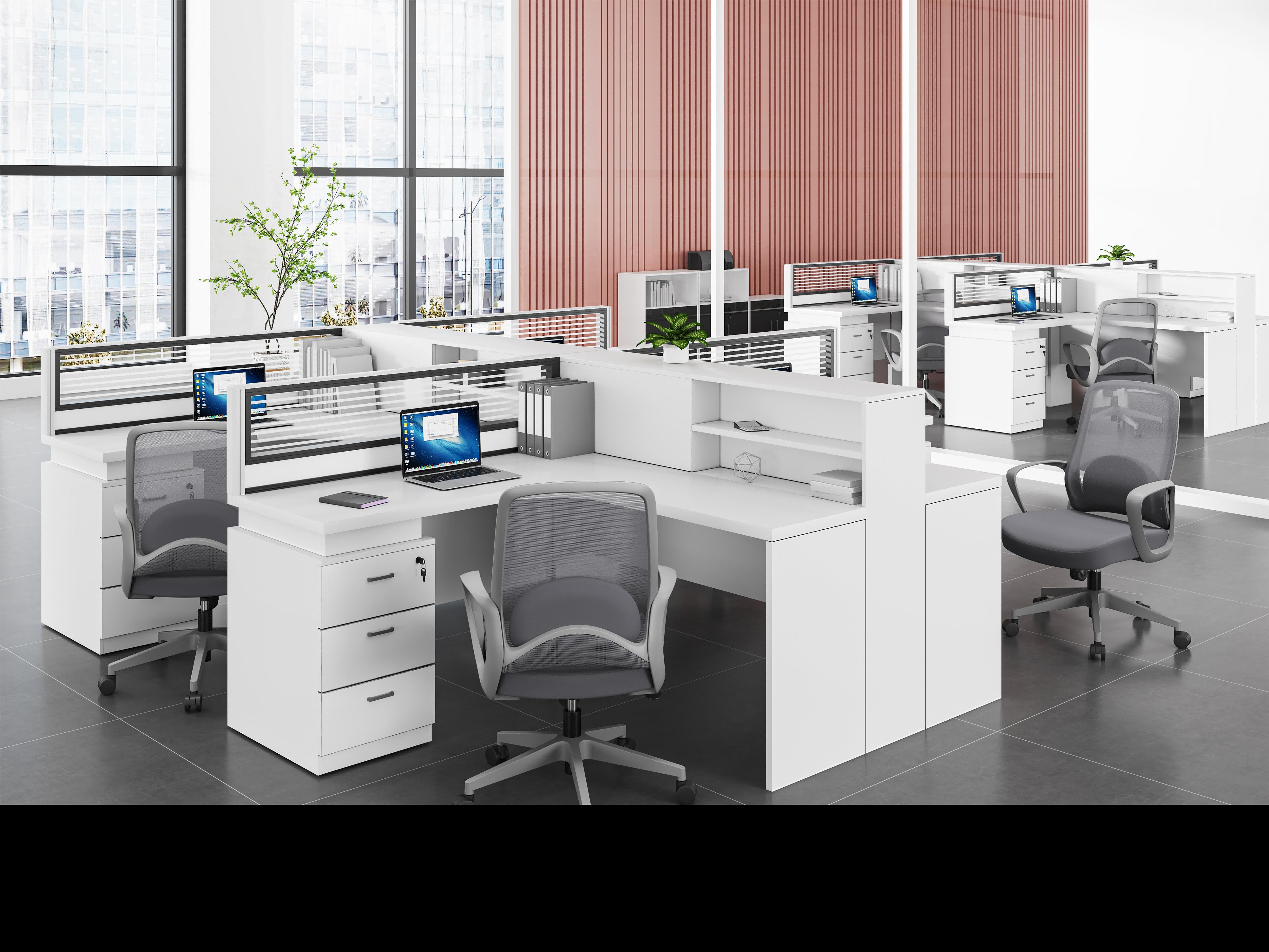 Breathable mesh computer chair for home office-B912Grey