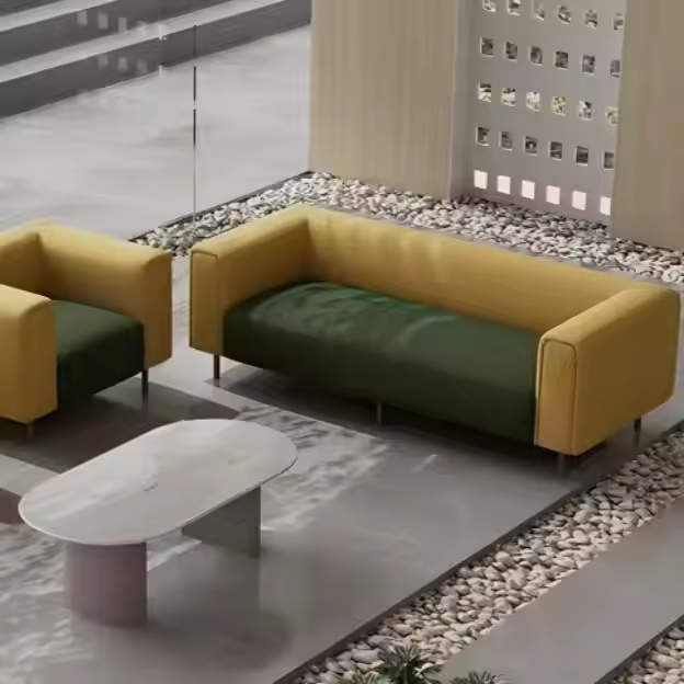 2025 High Quality Velvet Fabric Office Reception Sofa