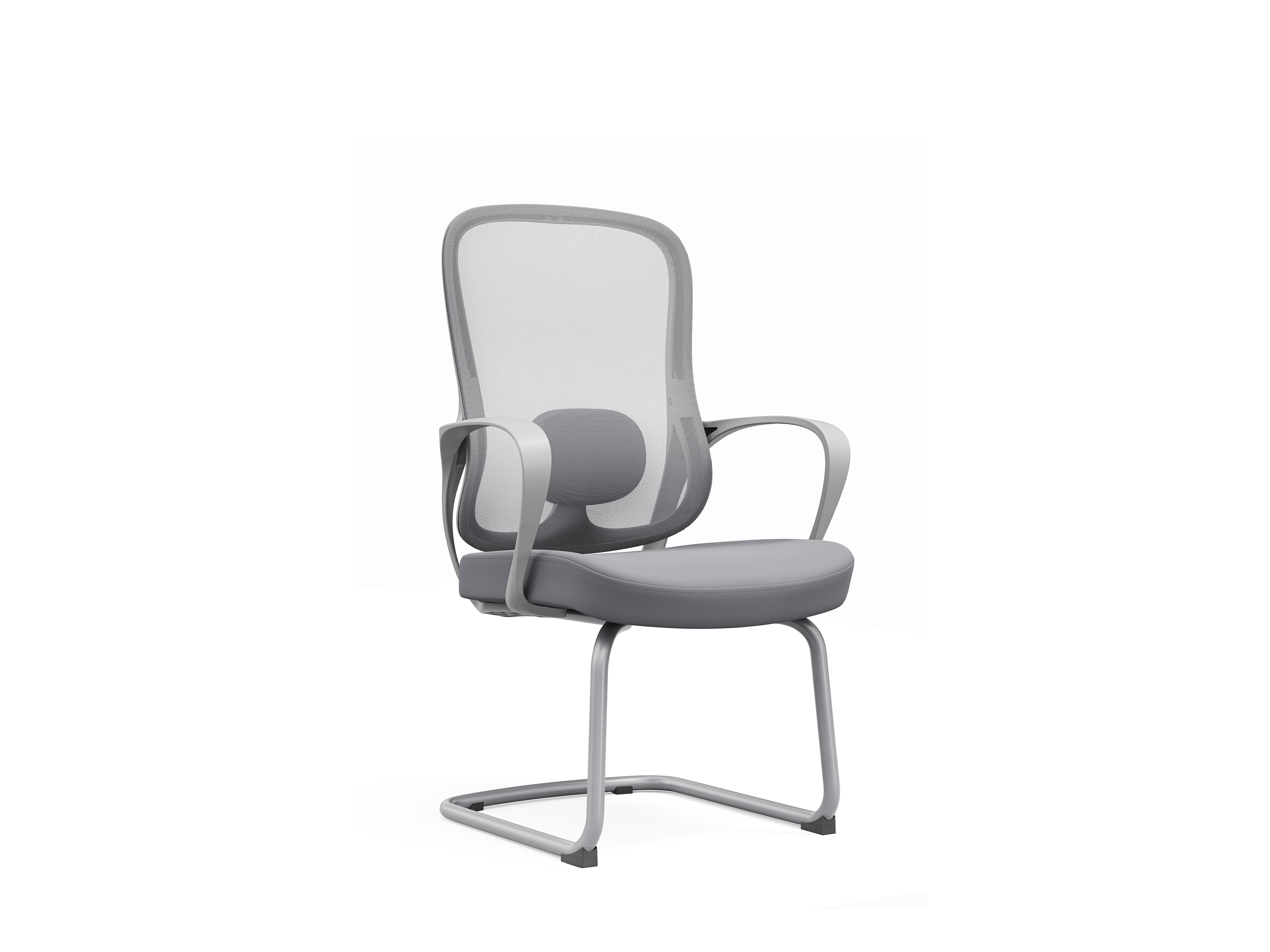 Premium Bow-Frame Chair – Sleek Design with Superior Comfort for Stylish Spaces-D861-Grey