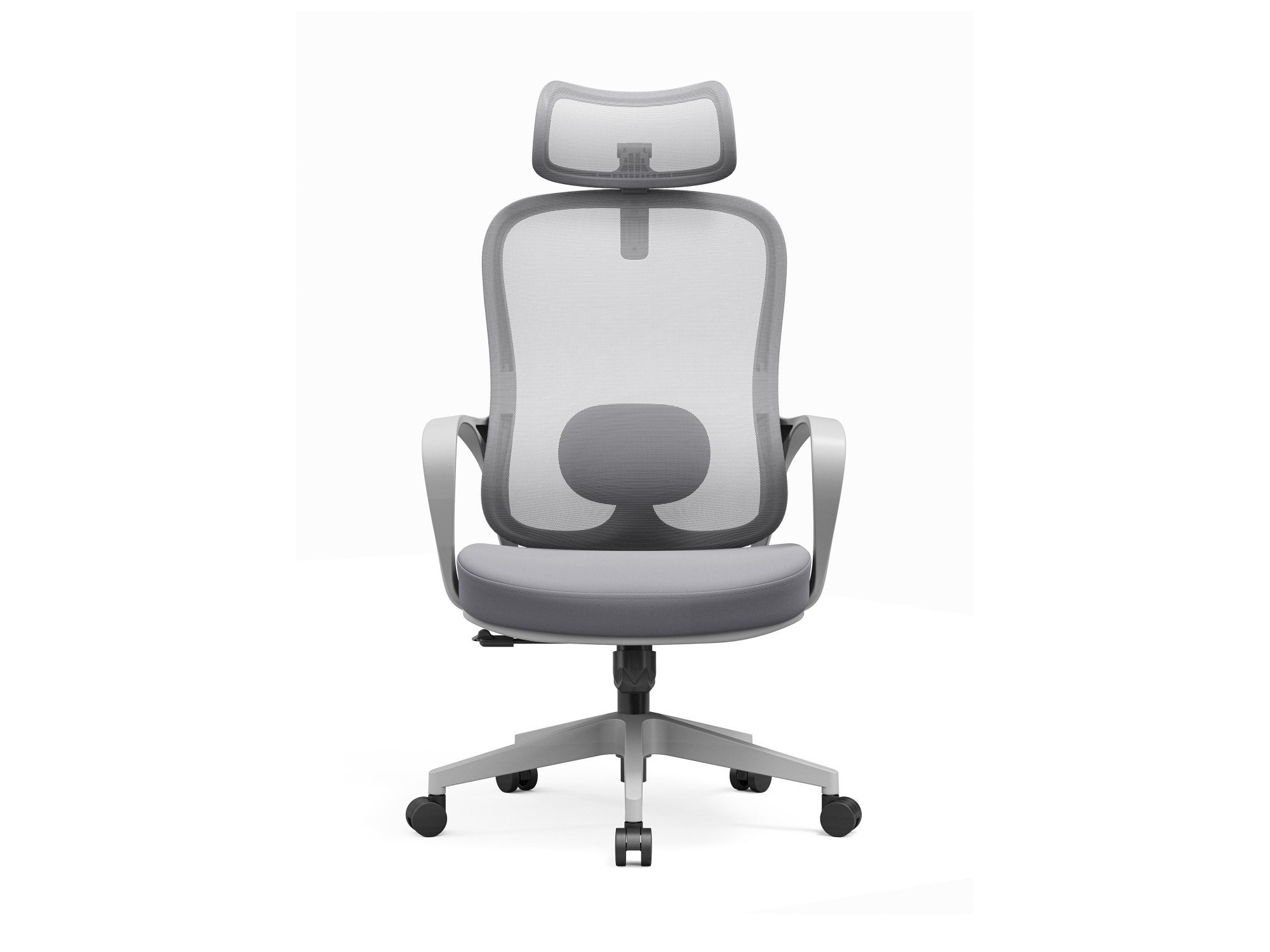 Durable high-back office chairs, manager chairs, and executive chairs—ergonomically designed for office meetings and home use-A861-Grey
