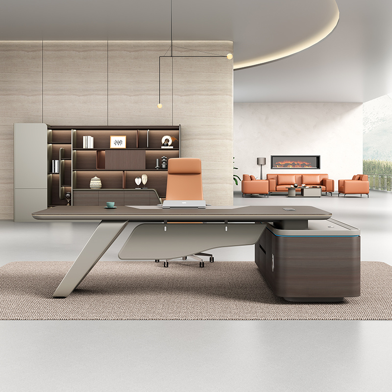 CEO Boss Executive Desk Space Solution Luxury Office Furniture—ZY06