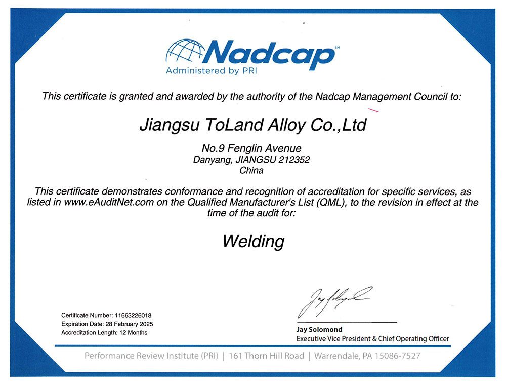 Nadcap welding certificate Nadcap welding certificate