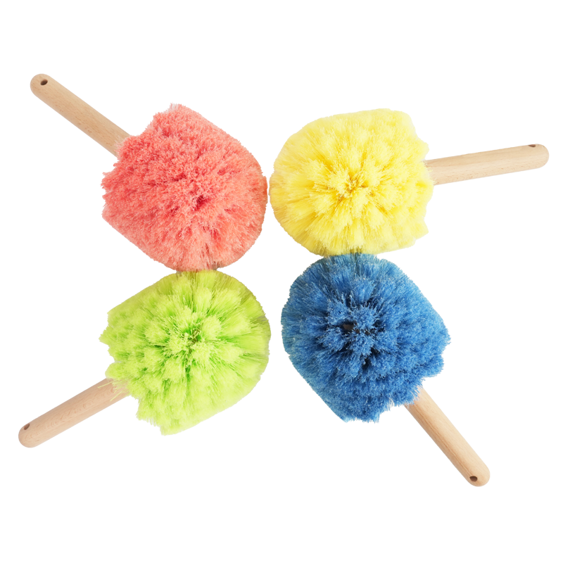 Bicycle Cleaning Brush With Soft bristles&Wood Handle