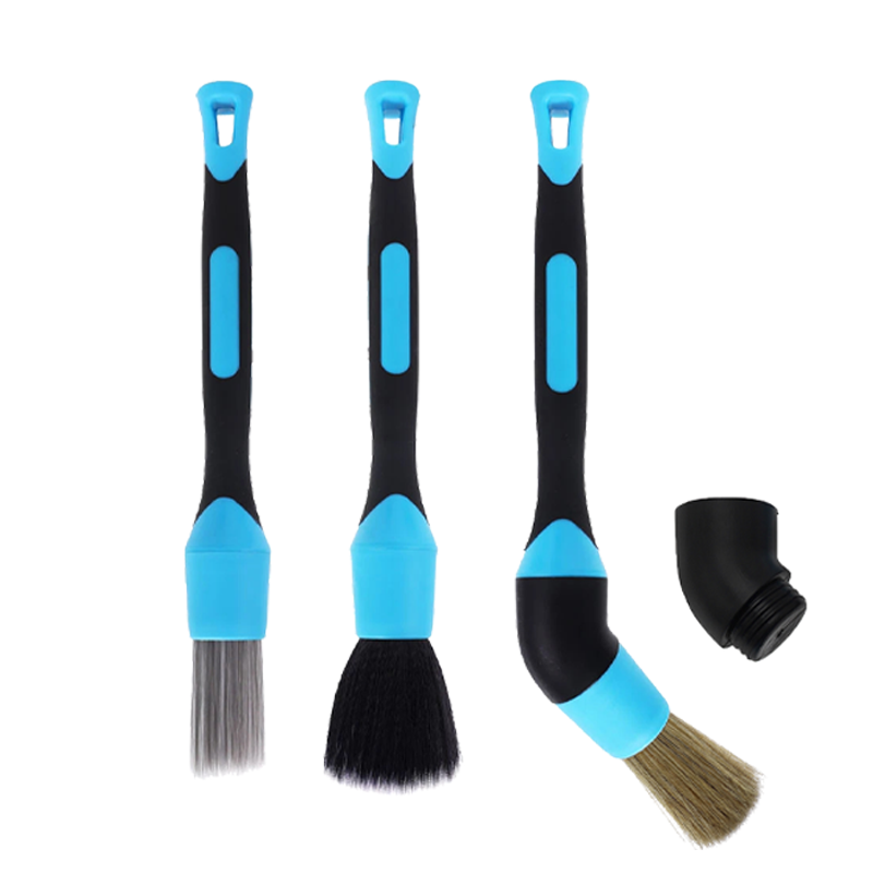 3PCS Mixed-Bristle Auto Detailing Brush Set