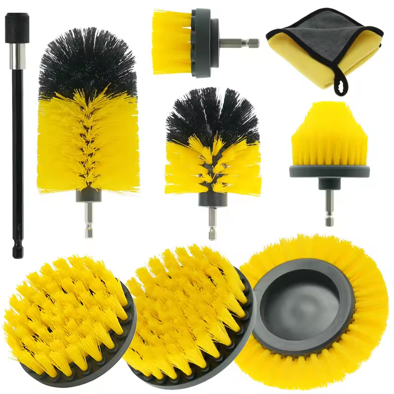 7PCS Electric Drill Brush With Extension Rod