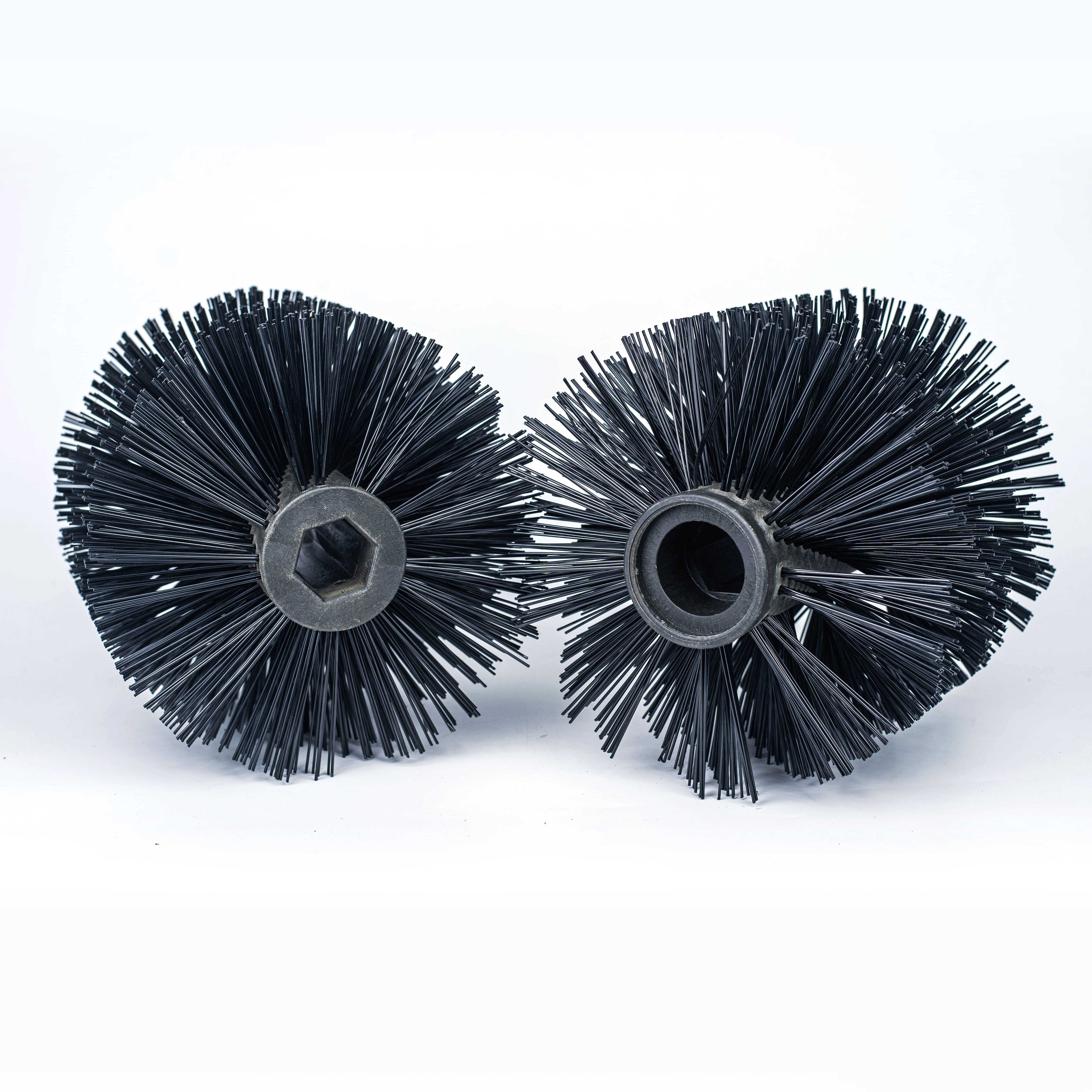 Lawn mower nylon roller brush
