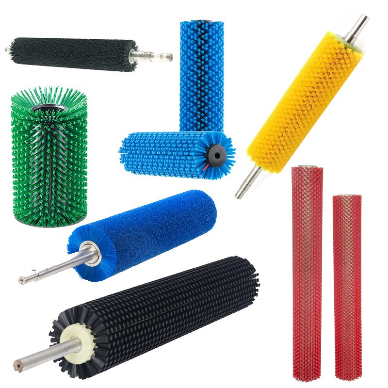 PP/PBT/PE/STEEL/ANIMAL HAIR/SISAL Industrial Roller Brush