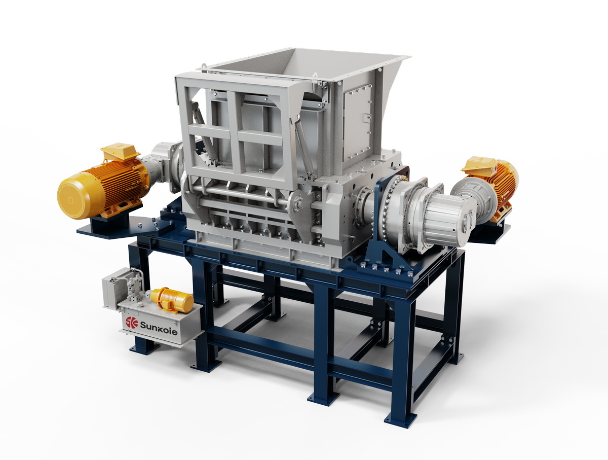 T1800H Twin Shaft Shredder