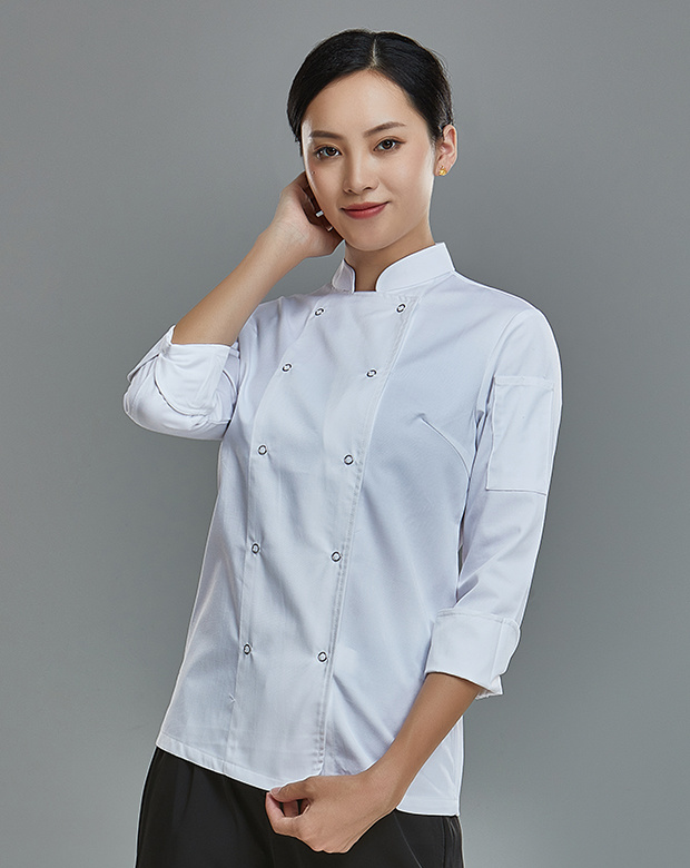 五爪扣厨师服