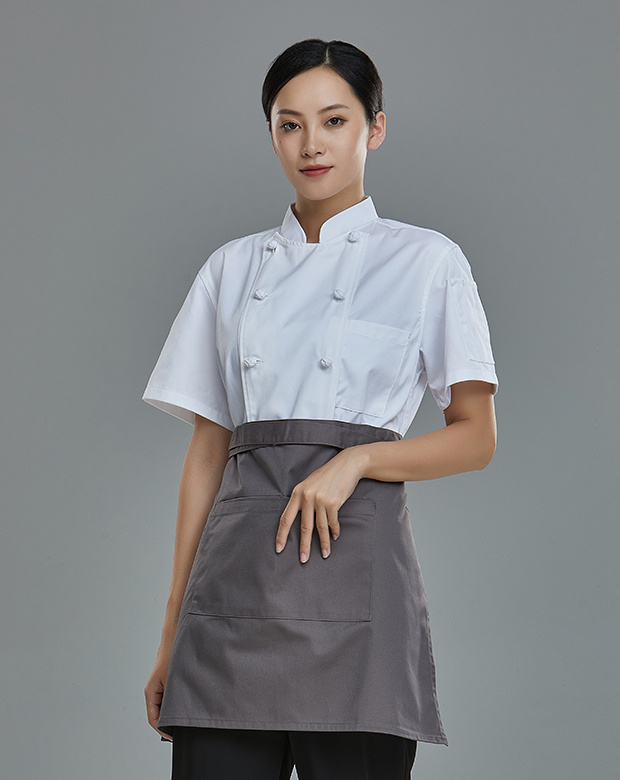 厨师服-盘扣短袖