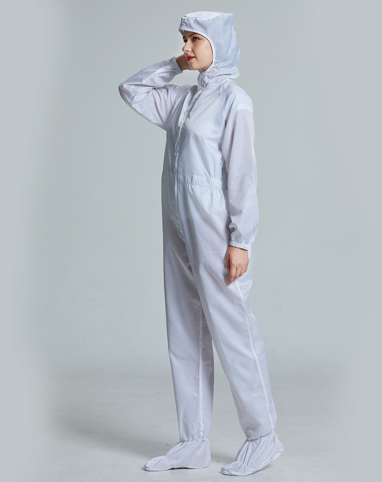 防静电洁净服 全连体 白色