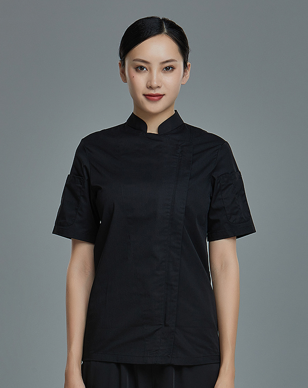 拉链厨师服