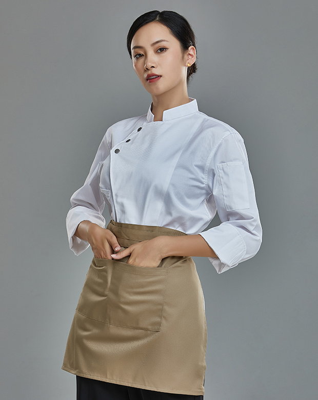 厨师服-三颗扣