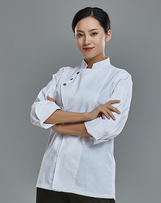厨师服-三颗扣