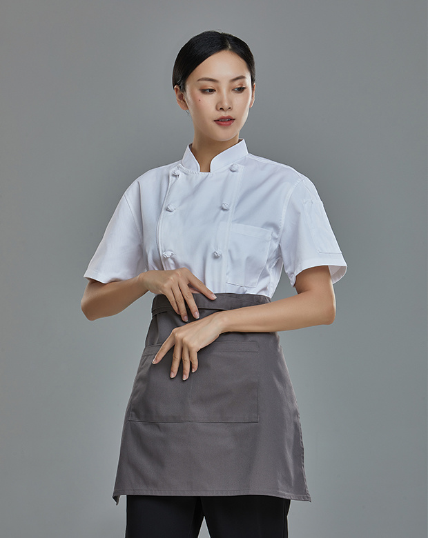 厨师服-盘扣短袖