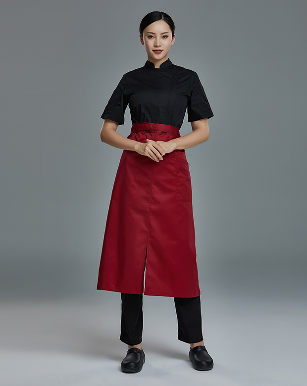 拉链厨师服