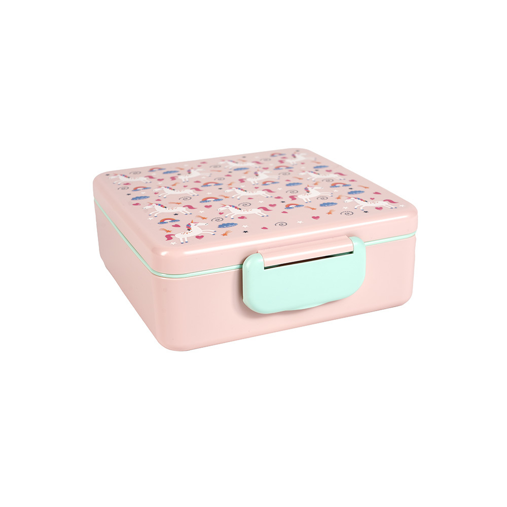 Clamshell kids bento box 4 compartments