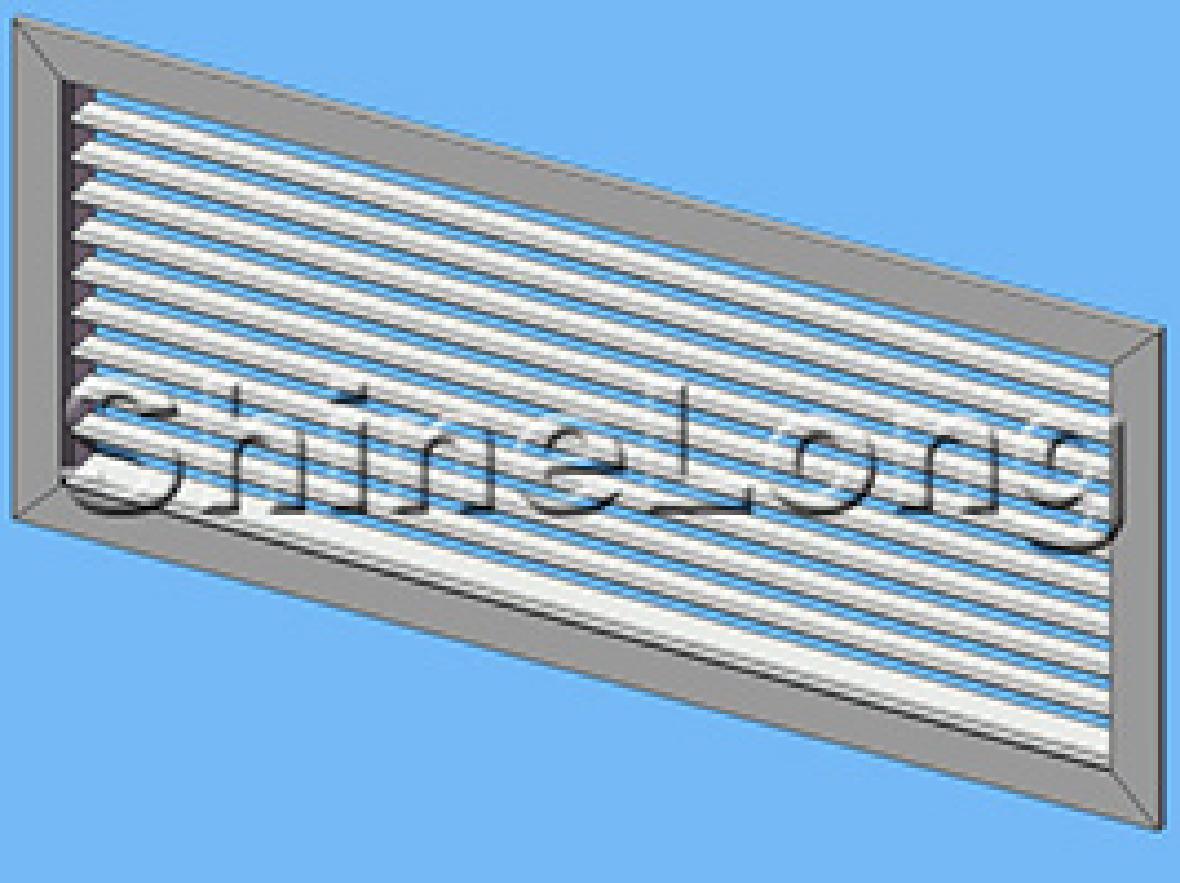 RH single deflection grille