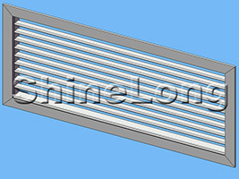RH single deflection grille