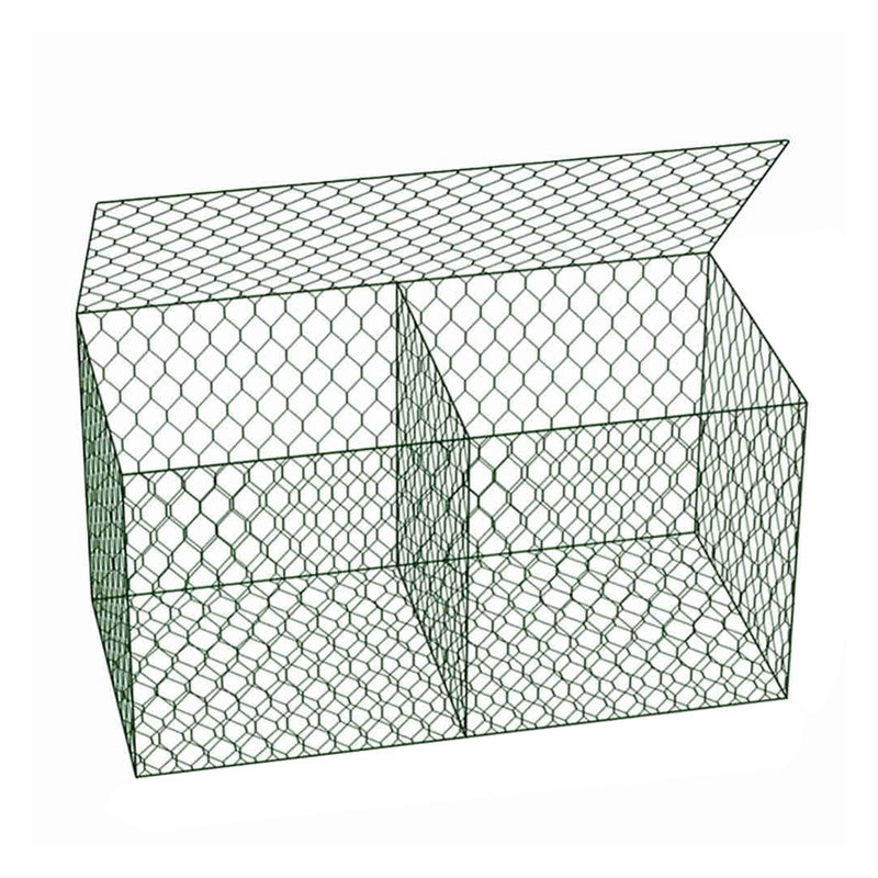 Canasta de gaviones hexagonal de PVC
