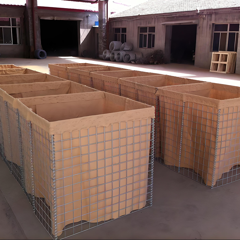 Defensive barrier gabions