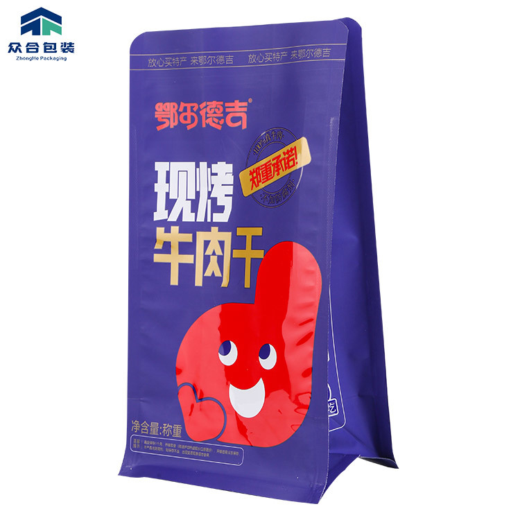 Beef jerky packaging bag