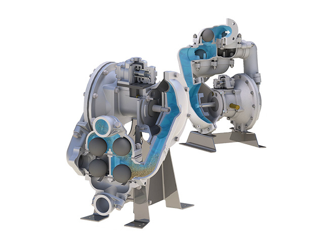 Overload ball valve pump