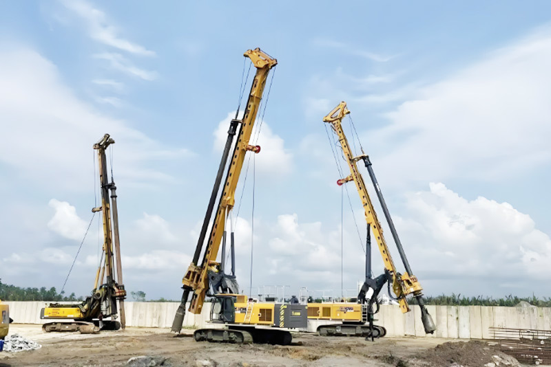 XCMG rotary drilling rigs help the world's super projects with outstanding construction performance