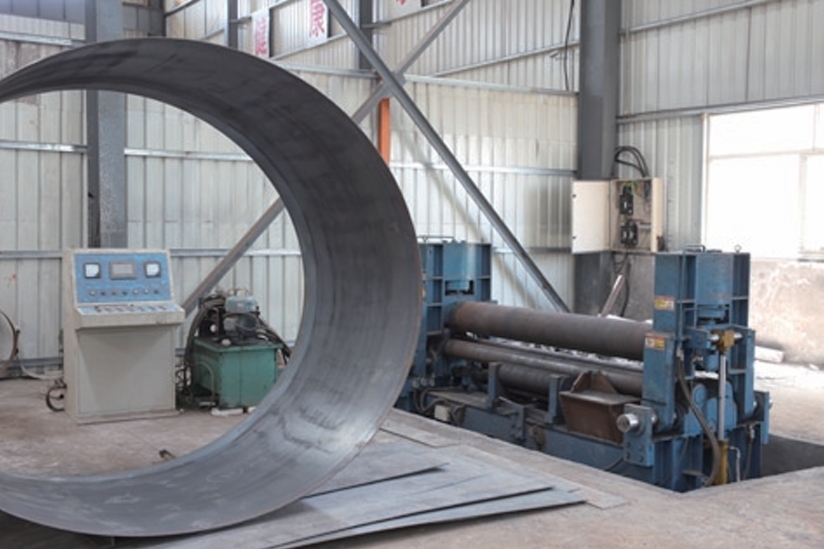 Automatic plate rolling machine