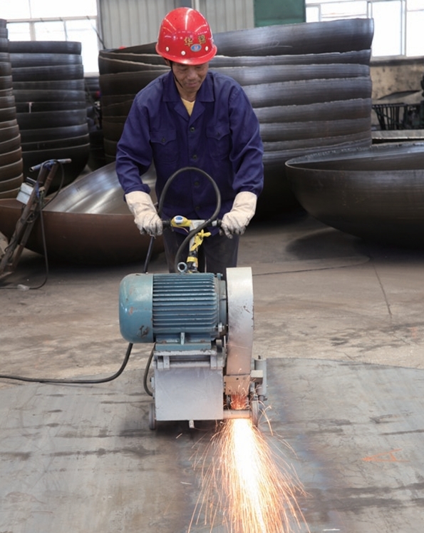 Semi-automatic weld grinding machine
