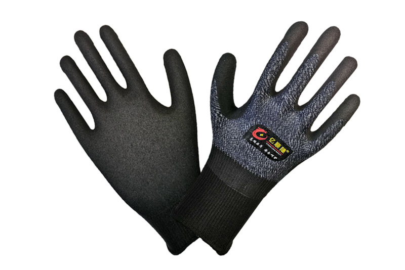 Knitted gloves dipped series-cutting-proof nitrile gloves