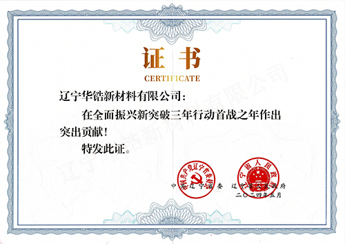辽宁省全面振兴新突破三年行动首战之年突出贡献奖