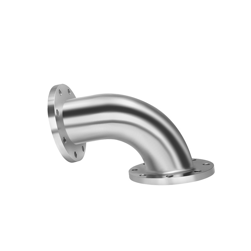 304 stainless steel elbow, 90-degree right-angle flange, short elbow, welded seamless joint, sanitary grade water pipe fittings