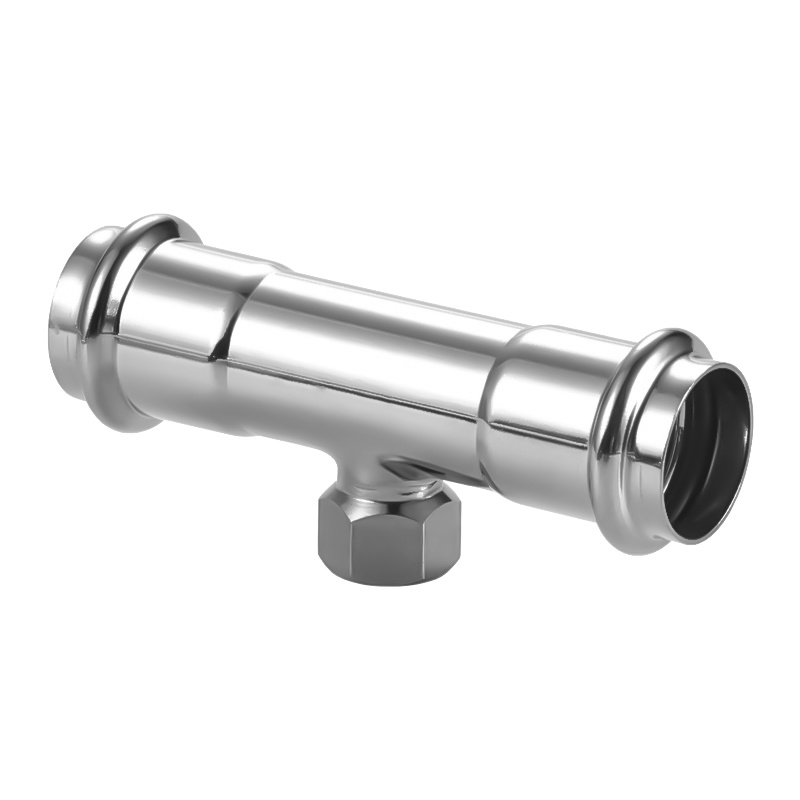 304 stainless steel double compression internal thread three-way anti-rust direct drinking sanitary grade three-way water pipe fittings and accessories in stock