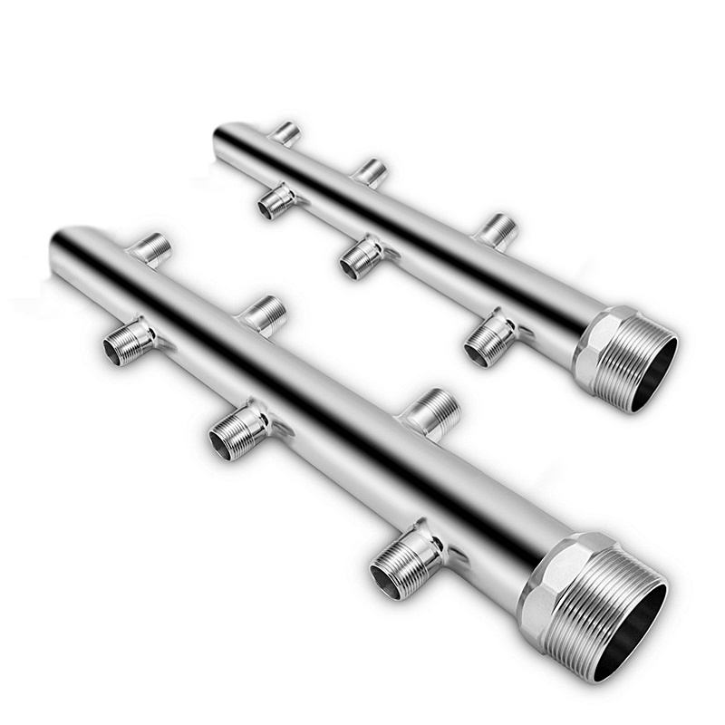6-Port Double Row Staggered Round Tooth Water Divider