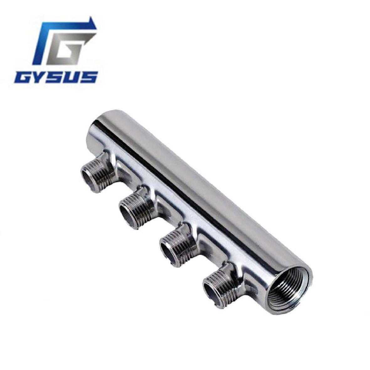 4-way internal thread stainless steel water divider