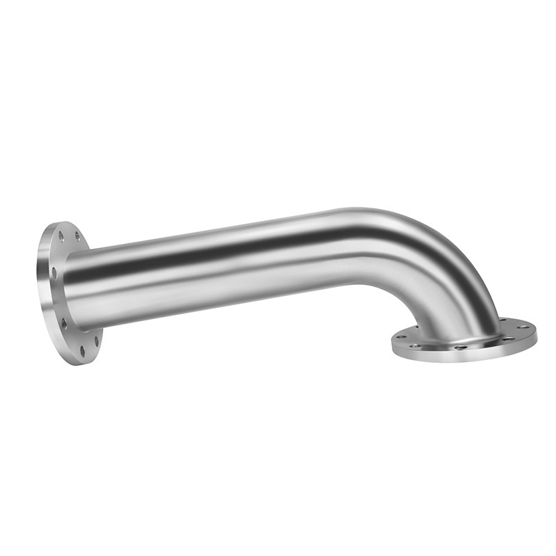 304 stainless steel elbow, 90-degree right-angle flange, long elbow, welded seamless joint, sanitary grade water pipe fittings