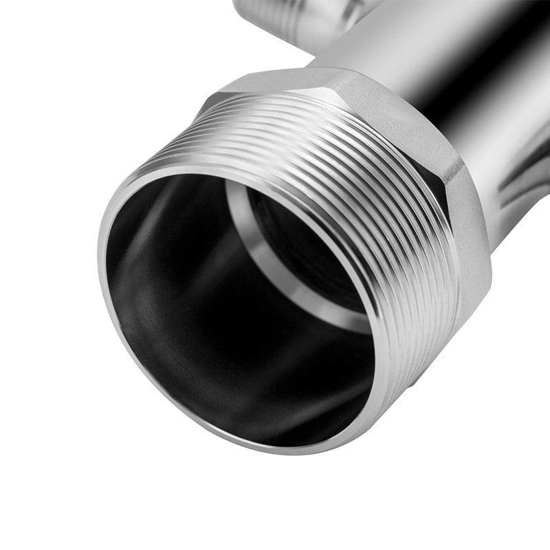 8-port double-row split round thread water distributor, 304, 316L stainless steel water pipe fittings, sanitary grade pipe fittings in stock