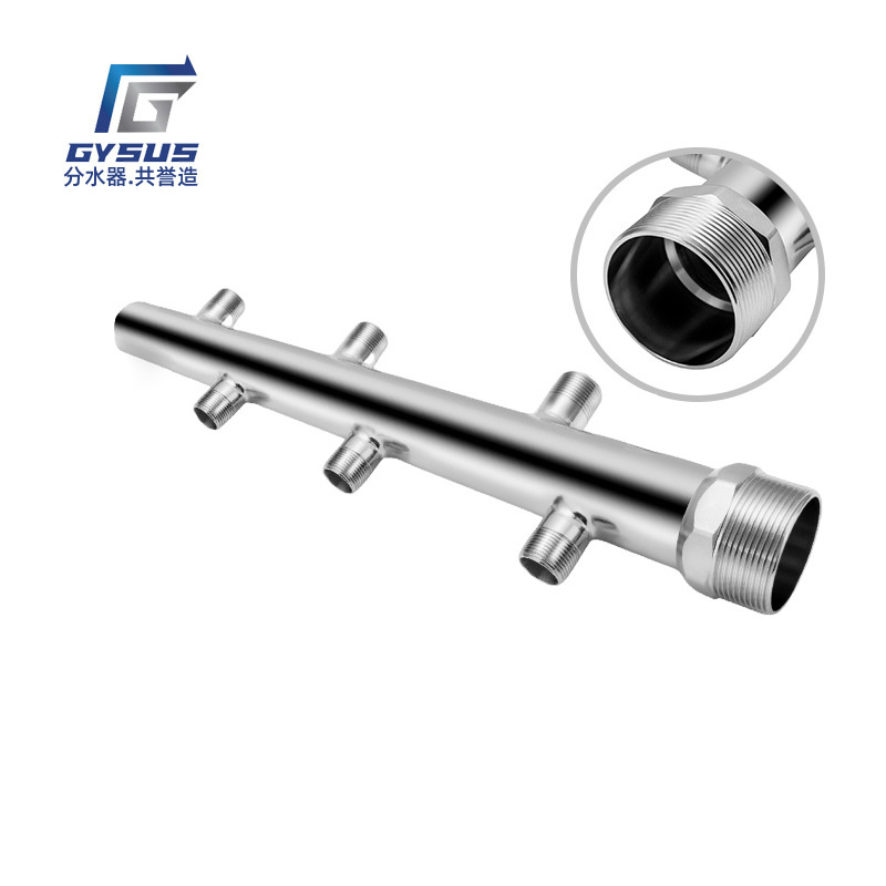 6-Port Double Row Staggered Round Tooth Water Divider