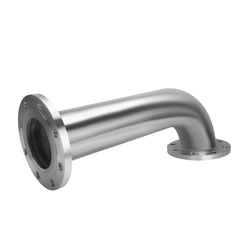 304 stainless steel elbow, 90-degree right-angle flange, long elbow, welded seamless joint, sanitary grade water pipe fittings
